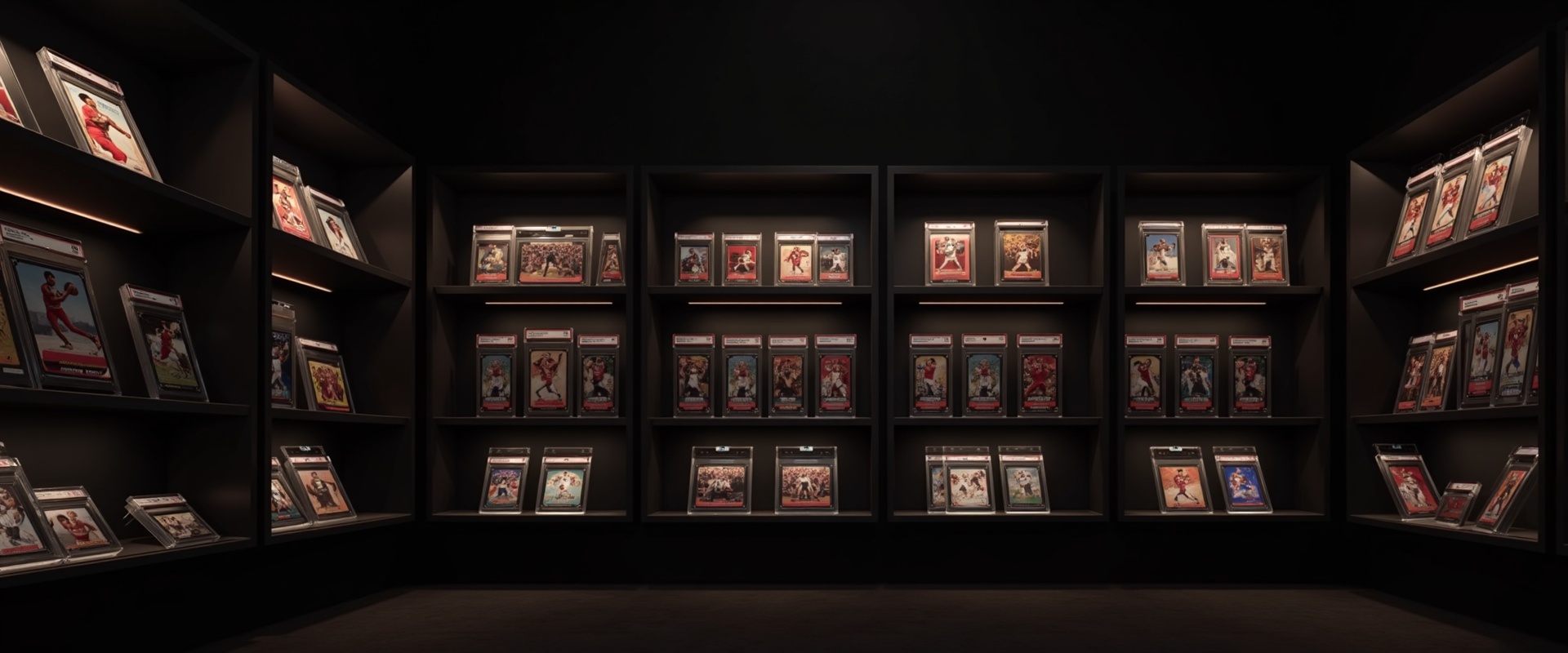 D & B Collectibles - premium graded sports cards vault display