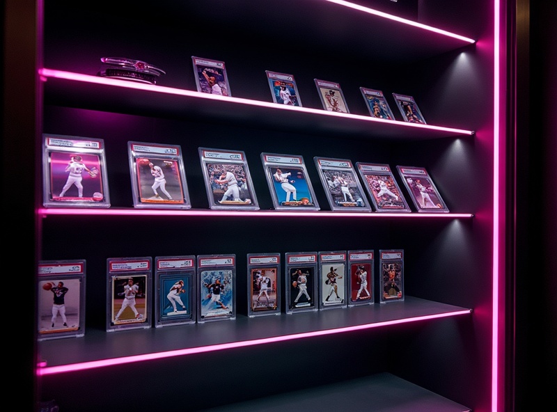 D & B Collectibles - premium graded sports cards display vault